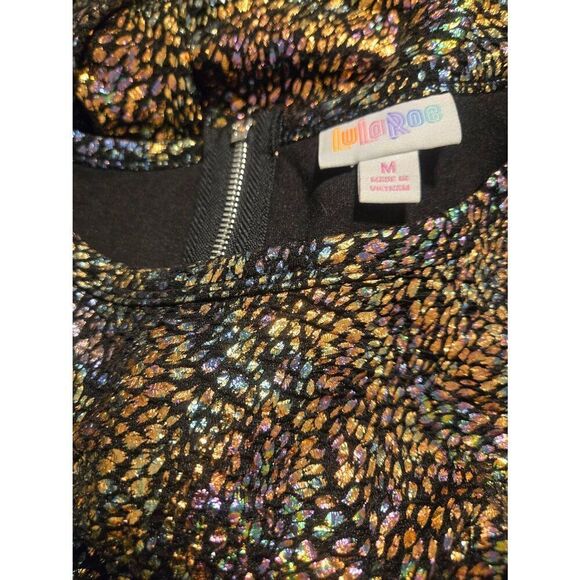 LulaRoe Amelia Women's Size Medium Multicolored Mermaid Skin Dress - Picture 5 of 8